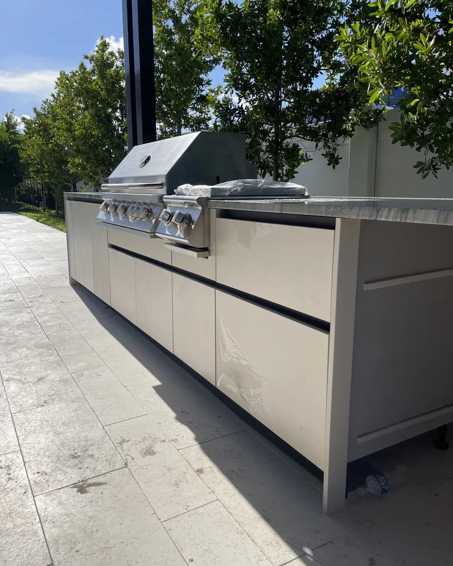 Grill bay on a LANDIIN outdoor kitchen design